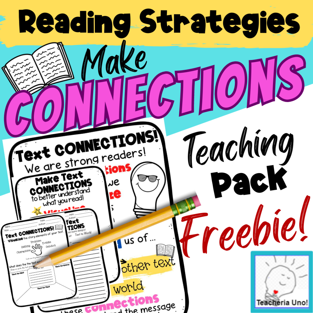 TPT Text Connections Reading Strategy Resource Cover