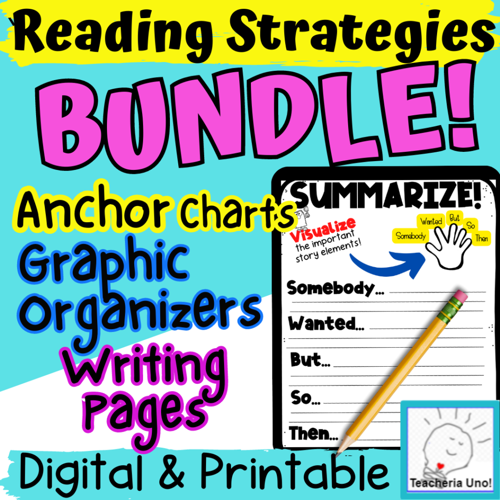 TPT Reading Strategy Bundle Resource Cover