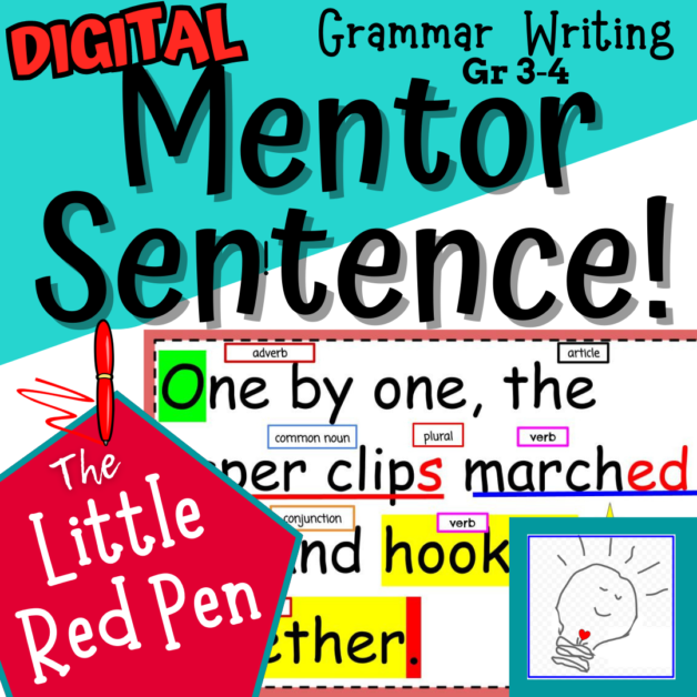 Teacheria Uno Mentor Sentence resource for The Little Red Pen